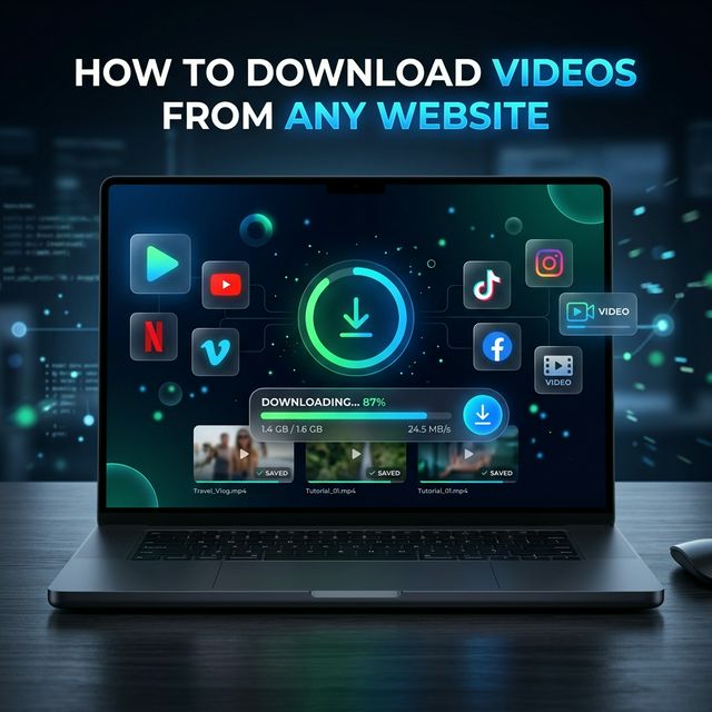 Step-by-step guide on how to download videos from any website